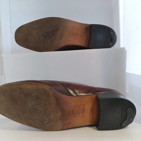 ? Vintage Sears Leather Oxford Dress Shoes Size 9 main image 9